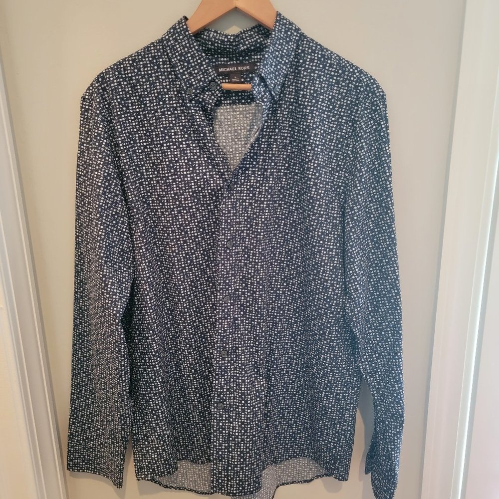 NWT New Michael Kors Men's Dress Shirt Large